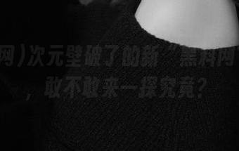 次元壁破了的新“黑料网”网址，敢不敢来一探究竟？